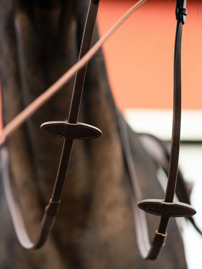 PS of Sweden Rubber Grip Reins Brown-1